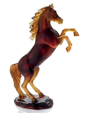 Escultura Daum Cheval Fougueux de cristal