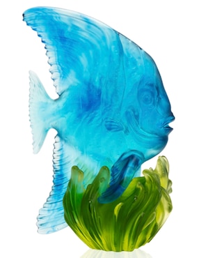Escultura Daum Poisson Platax Maya de cristal