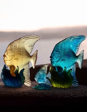 Escultura Daum Poisson Platax Maya de cristal