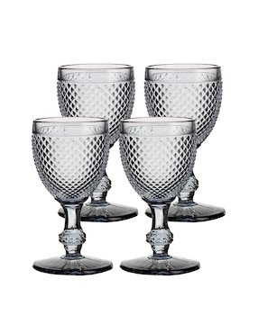 Set De Copas Para Vino Tinto Vista Alegre Bicos De Vidrio 4 Piezas