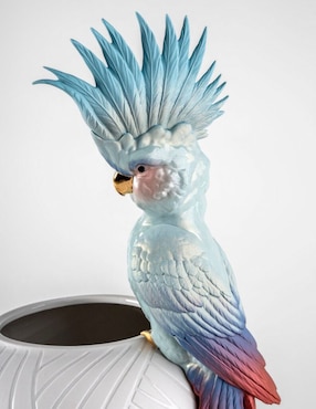 Jarrón Lladró Cacatua de porcelana