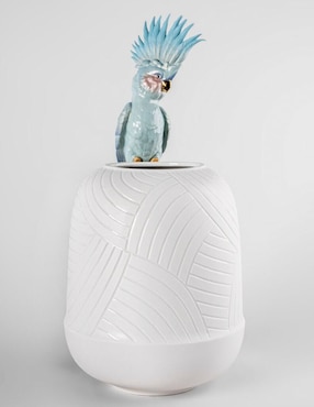 Jarrón Lladró Cacatua de porcelana
