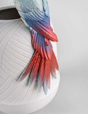 Jarrón Lladró Cacatua de porcelana
