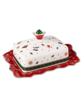 Mantequillero navideño Villeroy & Boch Toy´s Delight de porcelana