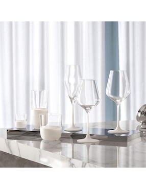 Set de copas para vino blanco Villeroy & Boch Manufacture Rock de cristal