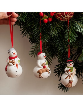 Ornamento navidad muñeco nieve Villeroy & Boch Nostalgy Ornaments