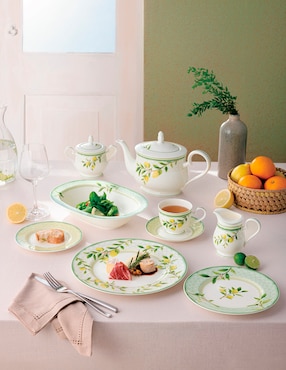 Vajilla cerrada Noritake Sorrento Breeze de porcelana para 12 personas