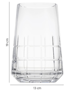 Florero Christofle Graphik de cristal