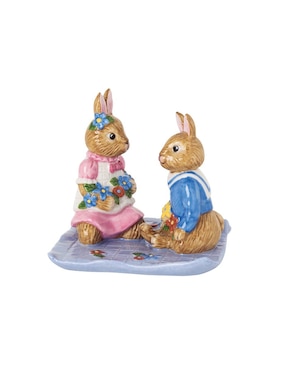 Figura decorativa de conejo Conejo Villeroy & Boch Bunny Tales de porcelana