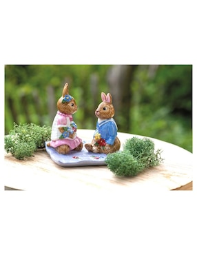 Figura decorativa de conejo Conejo Villeroy & Boch Bunny Tales de porcelana