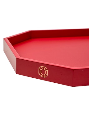 Charola decorativa Baccarat Octogone de madera