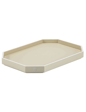 Charola de servicio Baccarat Octogone de madera