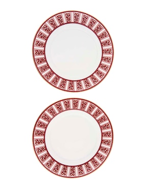 Set platos ensalada Baccarat Arcadia de porcelana 2 piezas