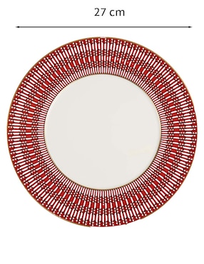 Set platos trinche Baccarat Arcadia de porcelana 2 piezas