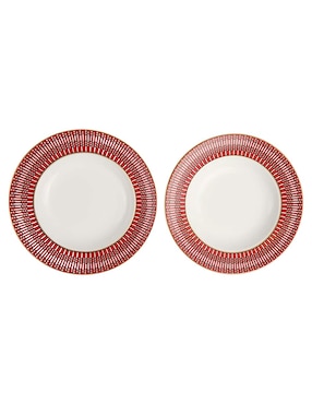 Plato sopa Baccarat Arcadia de porcelana 2 piezas