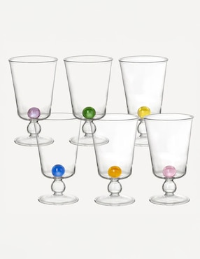 Imagen de producto Set de copas para agua Waww La Table India Mahdavi de cristal 6 piezas