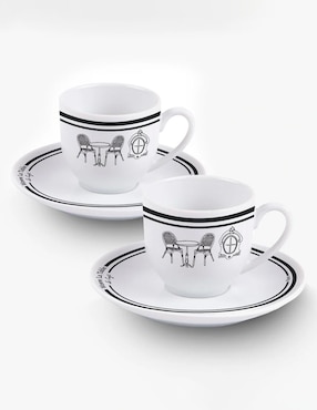Set de tazas terno Waww La Table Paris Paris 4 piezas