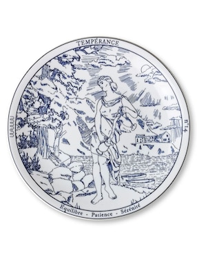 Set platos trinche Waww La Table Tarot de porcelana 4 piezas