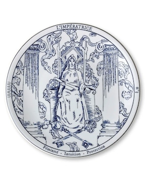 Set platos trinche Waww La Table Tarot de porcelana 4 piezas