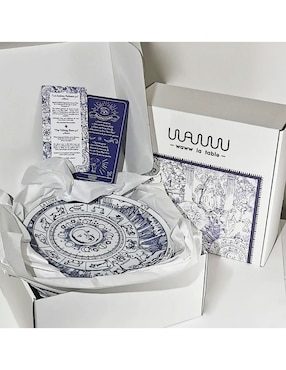 Set de platos trinche Waww La Table Tarot de porcelana 4 piezas
