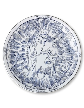 Set de platos trinche Waww La Table Tarot de porcelana 4 piezas