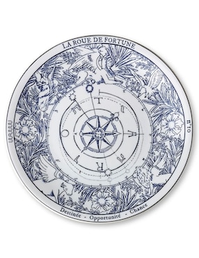 Set de platos trinche Waww La Table Tarot de porcelana 4 piezas