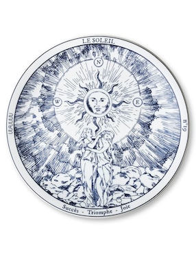 Set de platos trinche Waww La Table Tarot de porcelana 4 piezas
