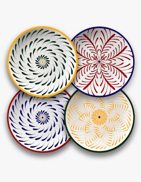 Set platos trinche Waww La Table Bazaar de cerámica 4 piezas