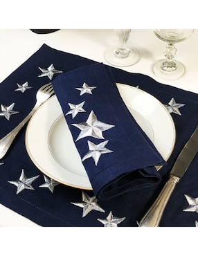 Mantel individual rectangular de lino Waww La Table Lucky
