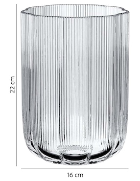Florero Villeroy & Boch Fleur de vidrio