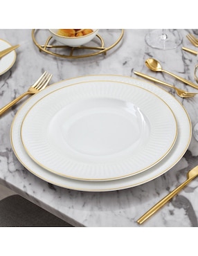 Plato base Villeroy & Boch Chateau Septfontaines de porcelana