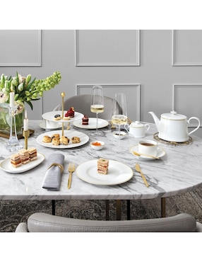 Plato postre Villeroy & Boch Chateau Septfonataines de porcelana