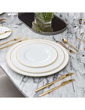 Plato postre Villeroy & Boch Chateau Septfonataines de porcelana