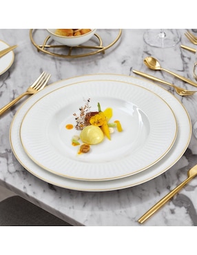 Plato trinche Villeroy & Boch Chateau Septfontaines de porcelana