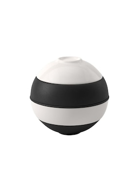 Set botaneros Villeroy & Boch Iconic La Petit Boule Black and White de porcelana 5 piezas