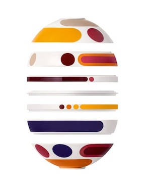 Set platos Villeroy & Boch Iconic La Boule Miami de porcelana 7 piezas