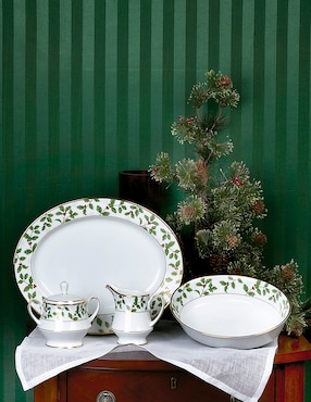 Ensaladera Noritake Holly & berry de porcelana