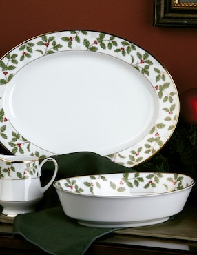 Ensaladera Noritake Holly & berry de porcelana