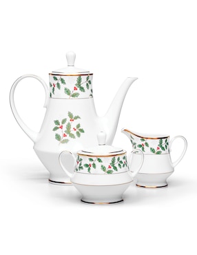 Cremera Noritake Holly & Berry de porcelana