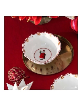 Vajilla cerrada navideña Villeroy & Boch Toy's Delight de porcelana para 2 personas
