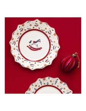 Vajilla cerrada navideña Villeroy & Boch Toy's Delight de porcelana para 2 personas