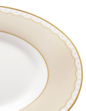 Mantequillero Noritake Carnivale Champagne de porcelana