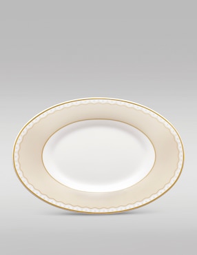 Mantequillero Noritake Carnivale Champagne de porcelana