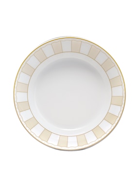 Plato sopa Noritake Carnivale Champagne de porcelana