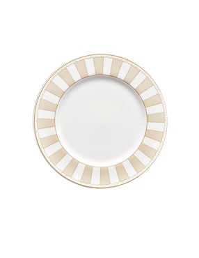 Plato pan Noritake Carnivale Champagne de porcelana