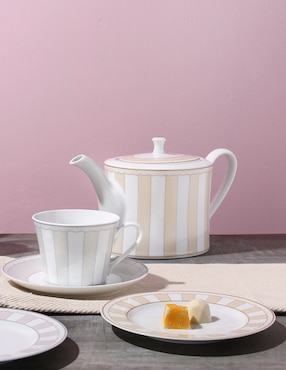 Plato pan Noritake Carnivale Champagne de porcelana