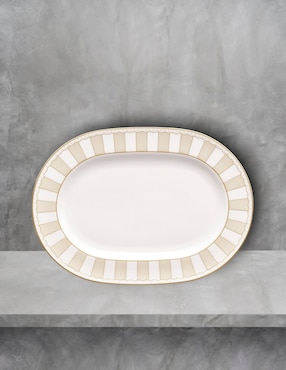 Plato Noritake Carnivale Champagne de porcelana