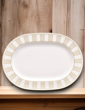 Plato Noritake Carnivale Champagne de porcelana