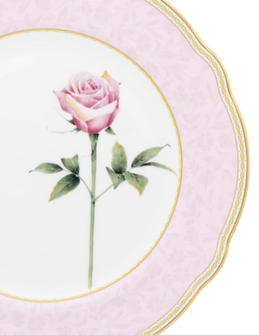 Plato ensalada Noritake HARVEST DREAM ROSA de porcelana