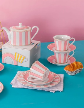 Set terno Noritake Carnivale pink 2 piezas